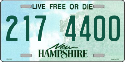 NH license plate 2174400