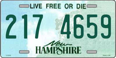 NH license plate 2174659