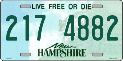 NH license plate 2174882