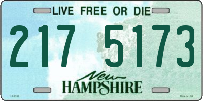 NH license plate 2175173