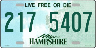 NH license plate 2175407