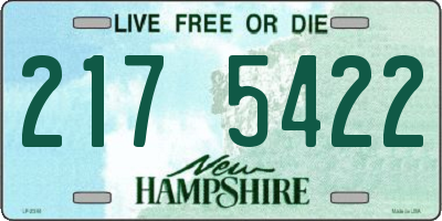 NH license plate 2175422