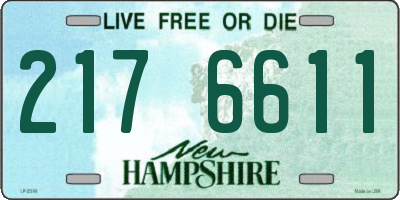 NH license plate 2176611