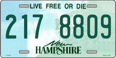 NH license plate 2178809