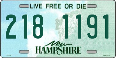 NH license plate 2181191