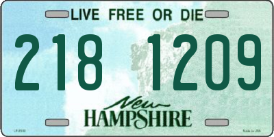 NH license plate 2181209