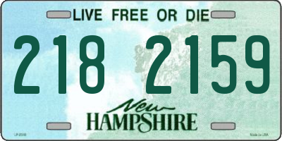 NH license plate 2182159