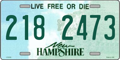NH license plate 2182473