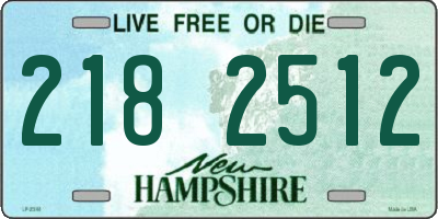 NH license plate 2182512