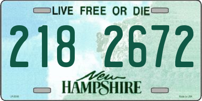 NH license plate 2182672