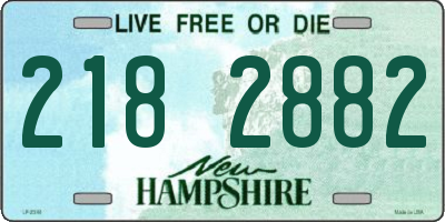 NH license plate 2182882