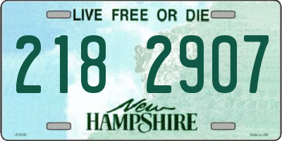 NH license plate 2182907