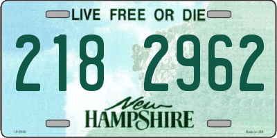NH license plate 2182962