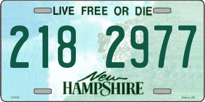 NH license plate 2182977