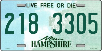 NH license plate 2183305