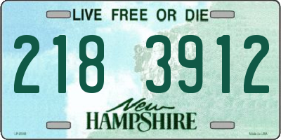NH license plate 2183912
