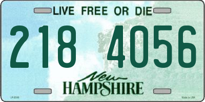 NH license plate 2184056