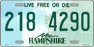 NH license plate 2184290