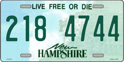 NH license plate 2184744