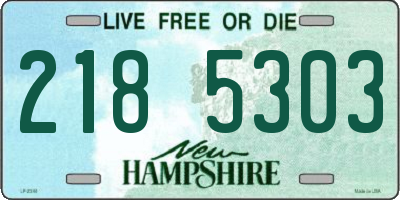 NH license plate 2185303