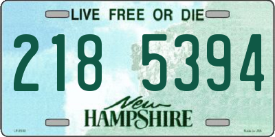 NH license plate 2185394