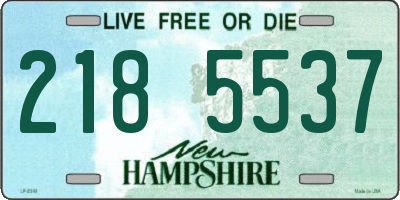 NH license plate 2185537