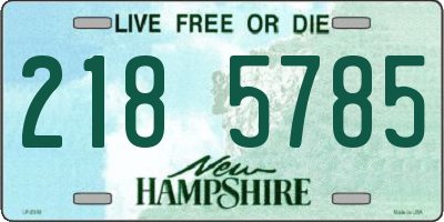 NH license plate 2185785