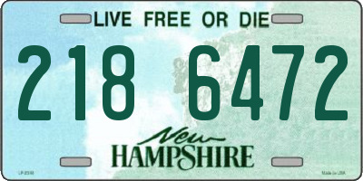 NH license plate 2186472