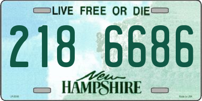 NH license plate 2186686