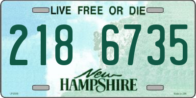 NH license plate 2186735