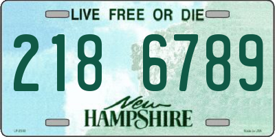 NH license plate 2186789