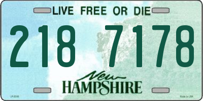 NH license plate 2187178
