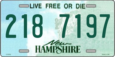 NH license plate 2187197