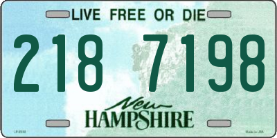 NH license plate 2187198