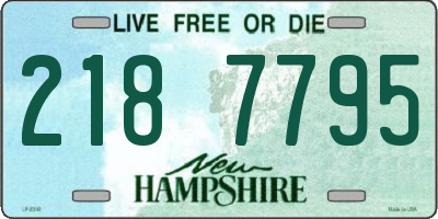 NH license plate 2187795