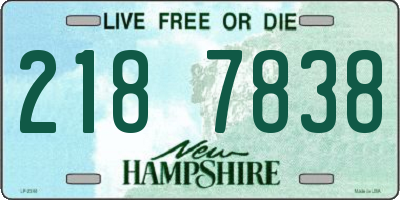 NH license plate 2187838