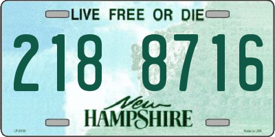 NH license plate 2188716