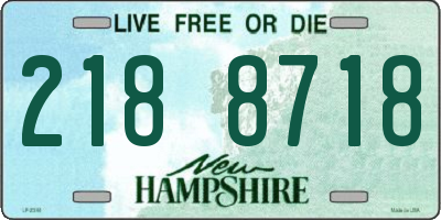 NH license plate 2188718