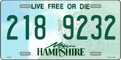 NH license plate 2189232
