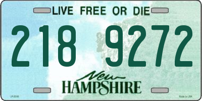 NH license plate 2189272