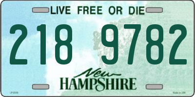 NH license plate 2189782