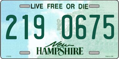 NH license plate 2190675