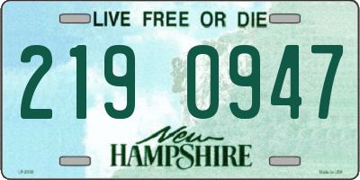 NH license plate 2190947