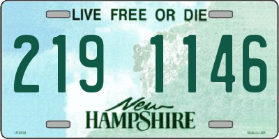 NH license plate 2191146