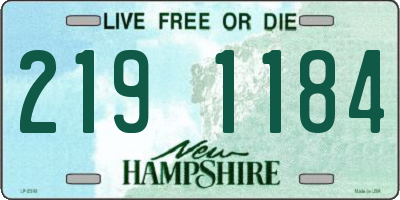 NH license plate 2191184