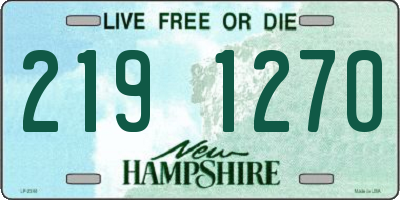 NH license plate 2191270