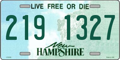 NH license plate 2191327