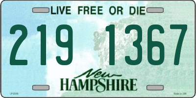 NH license plate 2191367
