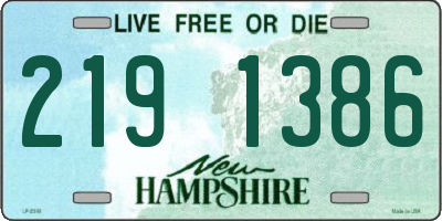NH license plate 2191386