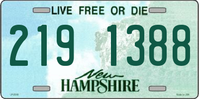 NH license plate 2191388